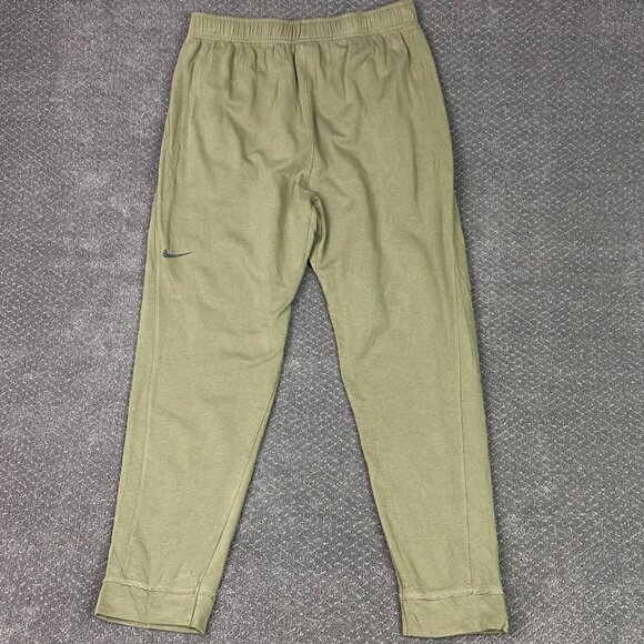 Nike Yoga Sweat Pants Mens Large Olive Green Sweatpants Joggers DM7833-276 - Picture 4 of 15